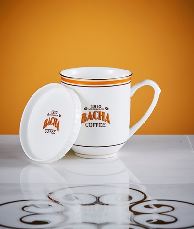 Bacha Heritage Coffee Mug and Lid