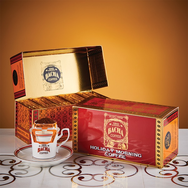 未開封　Bacha Coffee Holiday Morning Coffe Holiday Morning Coffee Bag Gift Box | Fine Flavoured Bacha Coffee