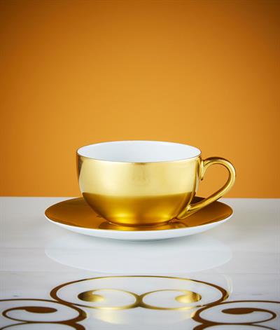 Desire Coffee Cup And Saucer in Gold