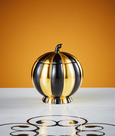 Hoffmann Sugar Bowl in Black And Gold