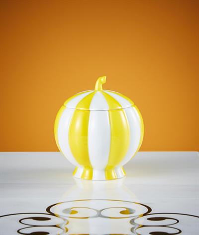 Hoffmann Sugar Bowl in Yellow And White