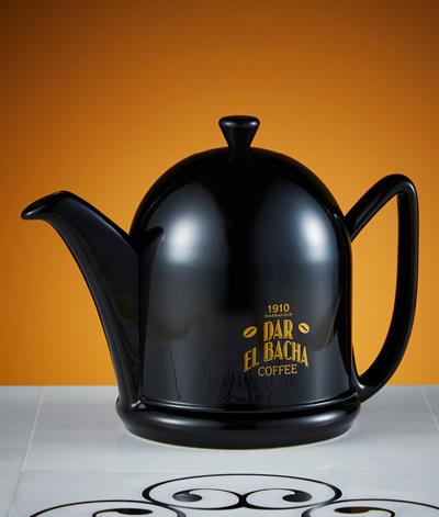 Large Modern Coffee Pot in Black
