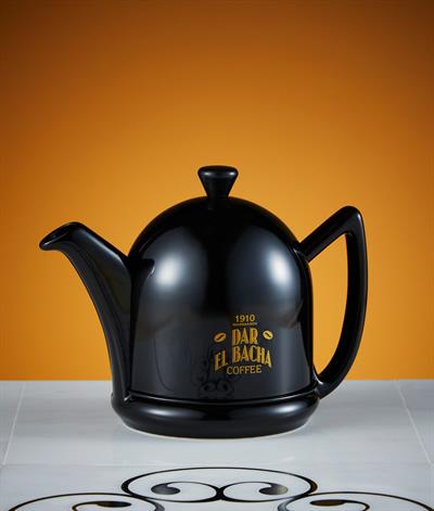 Small Modern Coffee Pot in Black