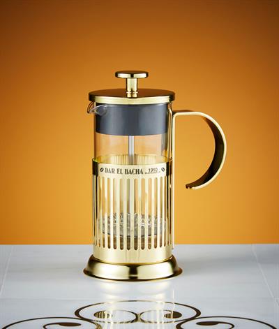 Small Parisian Press Coffee Pot in Gold