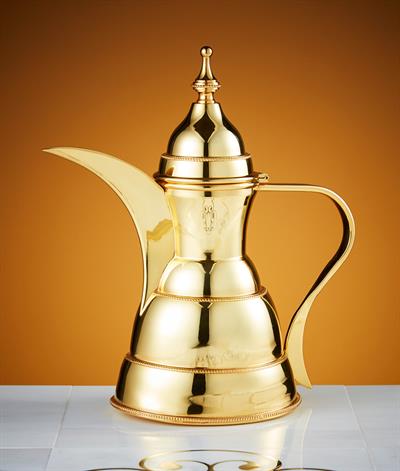 Sultan Coffee Pot in Gold Plate