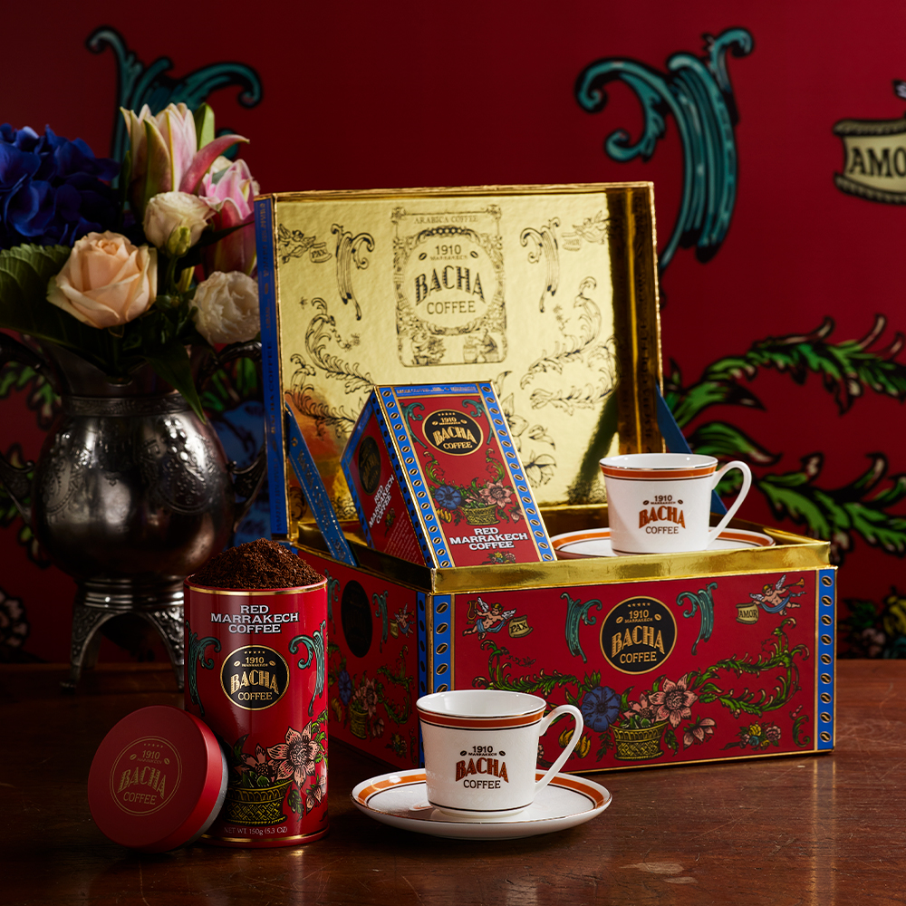Bacha Coffee - Festive 2026 - 1000x1000-Best Seller - Festive Lights Gift Box in Red